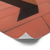 Beelden in een metafysisch landschap | poster (Hoek)