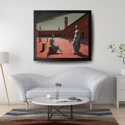 Beelden in een metafysisch landschap | poster