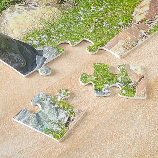 Beelden in het park Ottawa. Legpuzzel (Zijkant)