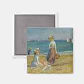 Beelden op het strand - Pierre-Auguste Renoir Magneet (Voorkant / Achterkant)