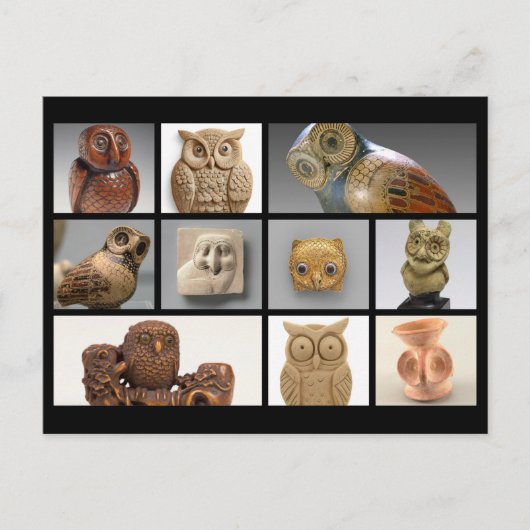 Beelden/sculpturen van de Museumuil Briefkaart (Voorkant)