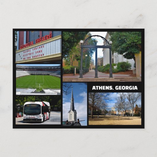 Beelden van Athens, Georgia, VS Briefkaart (Voorkant)