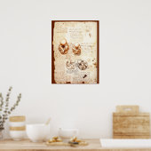Beelden van een foetus in de baarmoeder, Verloskun Poster (Keuken)