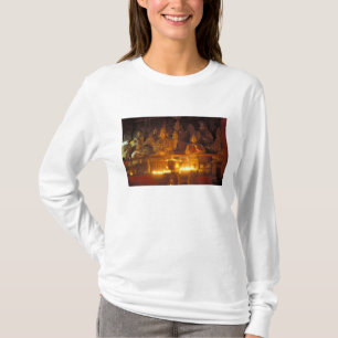 Beelden van Lamas in het Sara-klooster, Lhasa, T-shirt