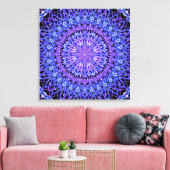 Beelden van Light Mandala Canvas Afdruk (Insitu (Woonkamer))