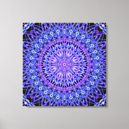 Beelden van Light Mandala Canvas Afdruk