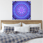 Beelden van Light Mandala Canvas Afdruk (Insitu (Slaapkamer))
