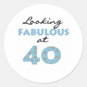 Beeldend naar 40 ronde sticker (Voorkant)