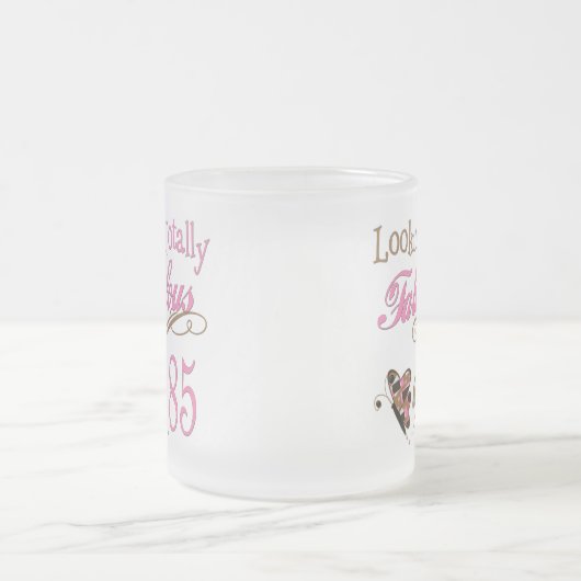 Beeldend op 85 matglas koffiemok (Center)