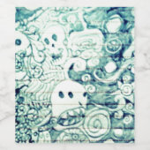 beeldende denker wijn etiket (Enkel label)