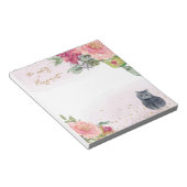 Beeldende illustratie kat Dagelijkse activiteitenn Notitieblok (Schuin)