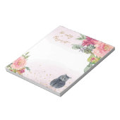 Beeldende illustratie kat Dagelijkse activiteitenn Notitieblok (Linkerzijde)