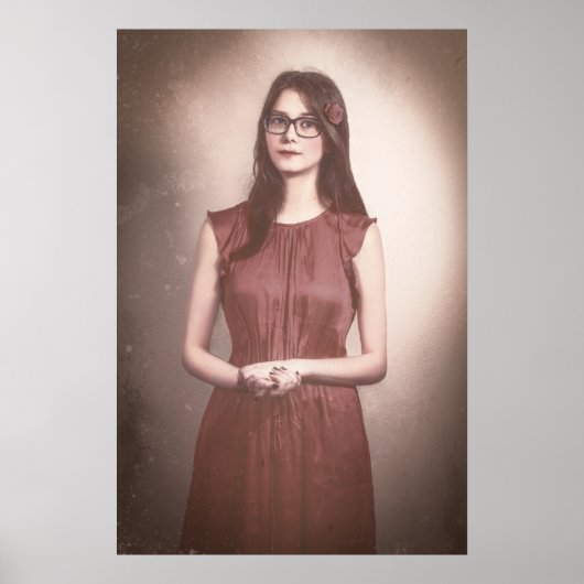 beeldende kunst | Fotografie van een mooie vrouw Poster (Voorkant)