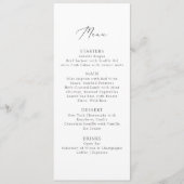 , beeldende kunst geïnspireerde bruiloft menu (Voorkant)