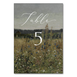 , beeldende kunst geïnspireerde trouwtafel kaart