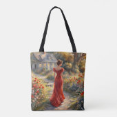  beeldende kunst impressionisme dame tote bag (Achterkant)