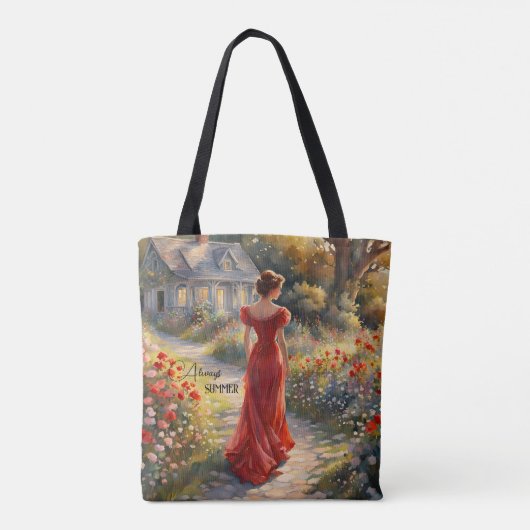 beeldende kunst impressionisme dame tote bag (Achterkant)