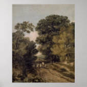 , beeldende kunst landschap rustiek platteland poster (Voorkant)