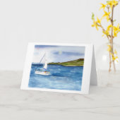 Beeldende kunst tijdens Full Moon Note Kaart (Gele Bloem)