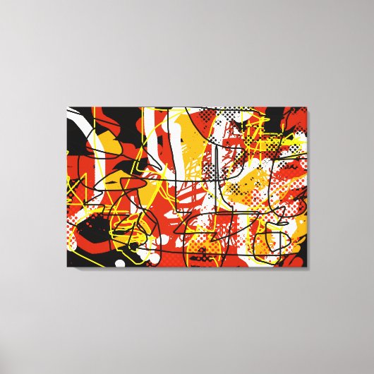 beeldende kunsten abstractie canvas afdruk (Voorkant)