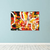 beeldende kunsten abstractie canvas afdruk (Insitu (Houten vloer))