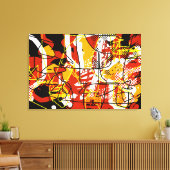 beeldende kunsten abstractie canvas afdruk (Insitu (Woonkamer))