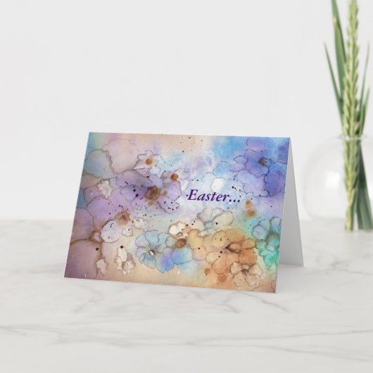 Beeldfiguren van de Bloemen voor Pasen Feestdagen Kaart (Voorkant)