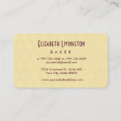 BEELDFLEST Simple Style V36A1-BUTTER EN CHOCOLAAT Visitekaartje (Achterkant)