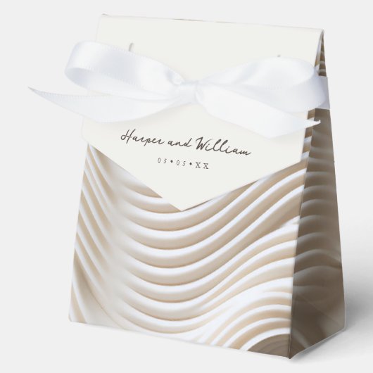 Beeldhouwd stromend marmer bedankdoosjes (Voorkant)