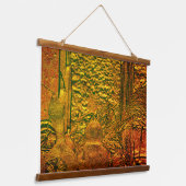 Beeldhouwde Herfst kalebassen en korenstelen Natuu Hangend Wandkleed (Gebogen)