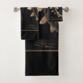 Beeldhouwde koperen metalen koi werveling bad handdoek (Insitu)