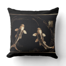 Beeldhouwde koperen metalen koi werveling