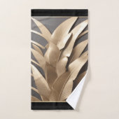 Beeldhouwde metalen bananenblad\badhanddoek set bad handdoek (Handdoek)