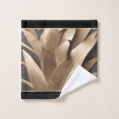 Beeldhouwde metalen bananenblad\badhanddoek set bad handdoek (Wasdoekje)