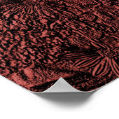 Beeldhouwde textuur madeliefjes Floral Art Poster (Hoek)