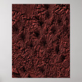 Beeldhouwde textuur madeliefjes Floral Art Poster (Voorkant)