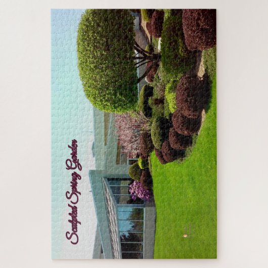 Beeldhouwde voorjaarstuin - rustige Ember Puzzles Legpuzzel (Verticaal)