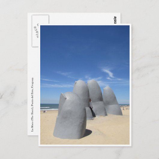 beeldhouwhand briefkaart (Voorkant / Achterkant)