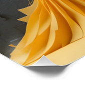 beeldhouwkunst met gouden boog perfect poster (Hoek)