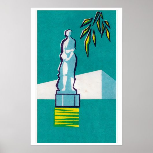 Beeldhouwwerk Buste - Luciferdoosje Print - Esthet (Voorkant)