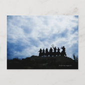 beeldhouwwerk dat je verwelkomt in Dodge City Kans Briefkaart (Voorkant)