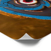 Beeldhouwwerk gezicht bij het Grand Palace Poster (Hoek)