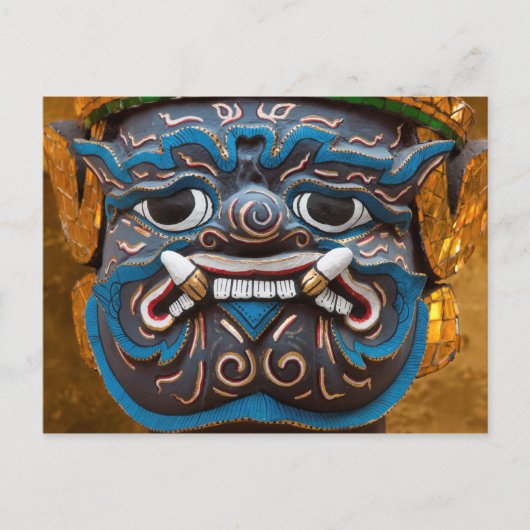 Beeldhouwwerk in het Grand Palace Briefkaart (Voorkant)
