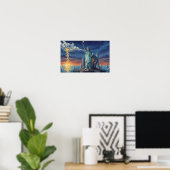 Beeldhouwwerk Liberty fijnkunst Poster (Thuiskantoor)