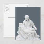 Beeldhouwwerk Pieta Briefkaart (Voorkant / Achterkant)