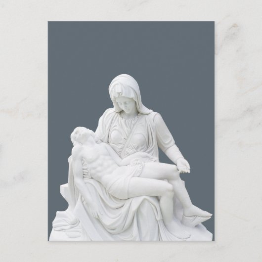 Beeldhouwwerk Pieta Briefkaart (Voorkant)