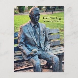 Beeldhouwwerk van Alan Turing, Manchester Briefkaart