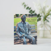 Beeldhouwwerk van Alan Turing, Manchester Briefkaart (Staand voorkant)