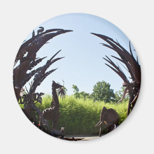 Beeldhouwwerk van de dierentuin van Saint Louis Magneet