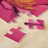 Beeldig computerpunkportret met rozen legpuzzel (Zijkant)